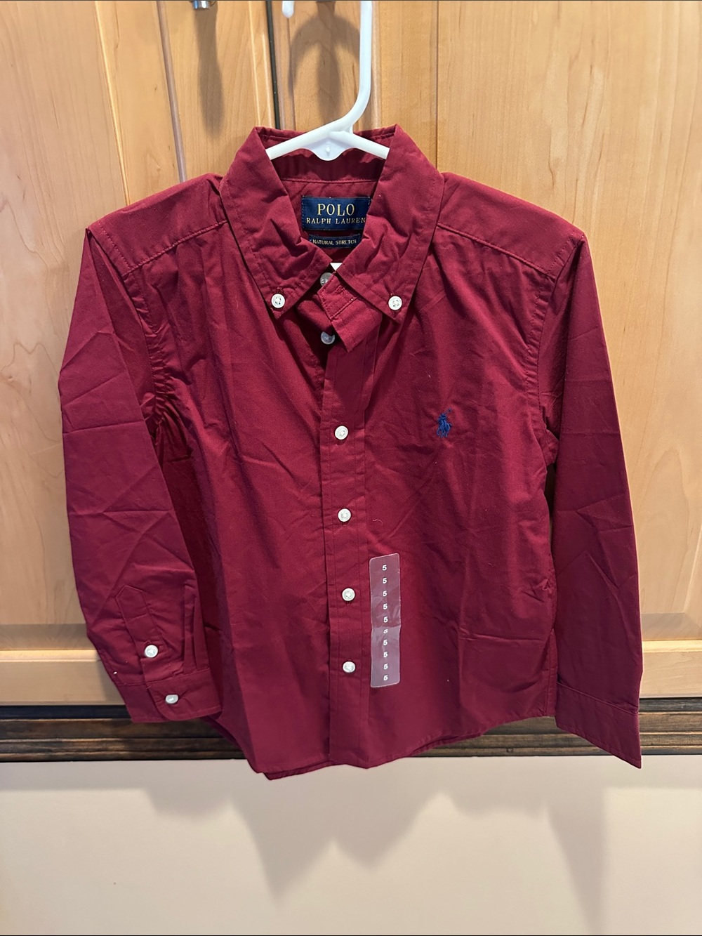 Polo by Ralph Lauren Burgundy Button-Down Shirt
